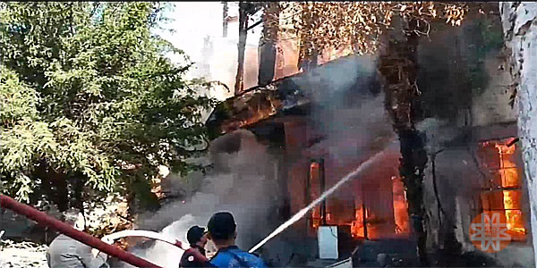 Menteşe Arasta sokak ev yangını - 48 Haber Ajansı