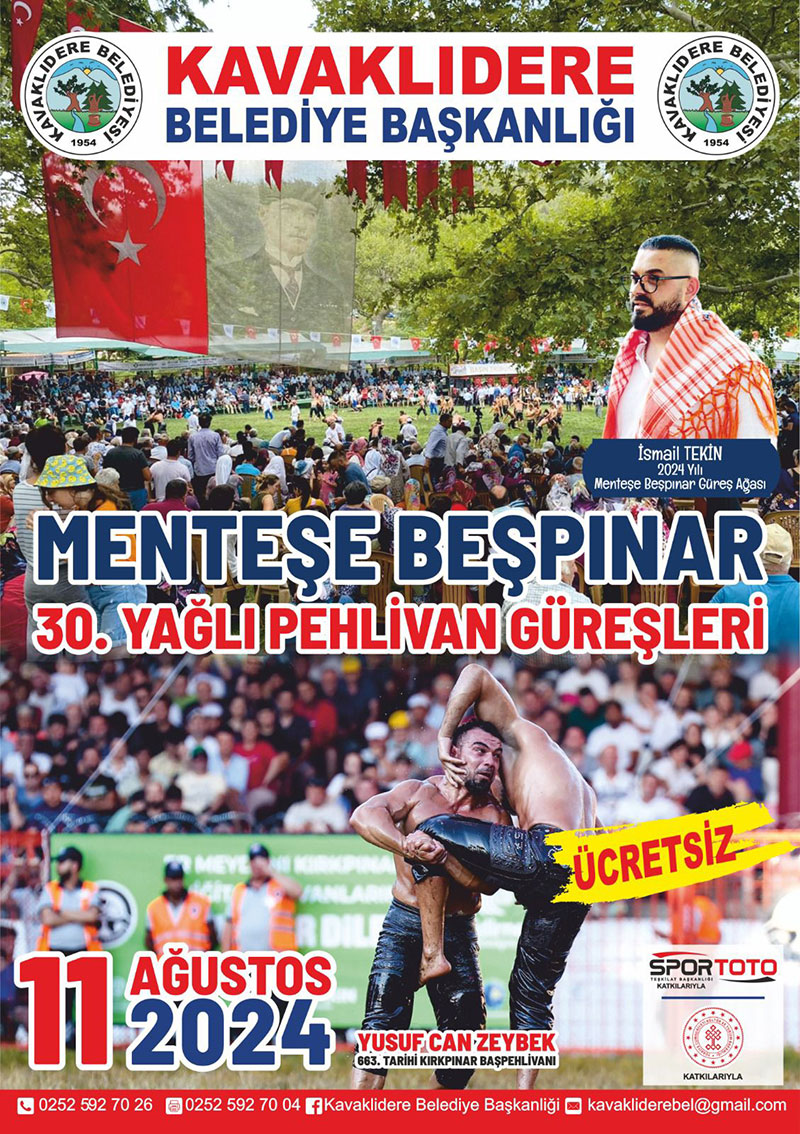 30. Menteşe Beşpınar Yağlı Pehlivan Güreşleri - 2024